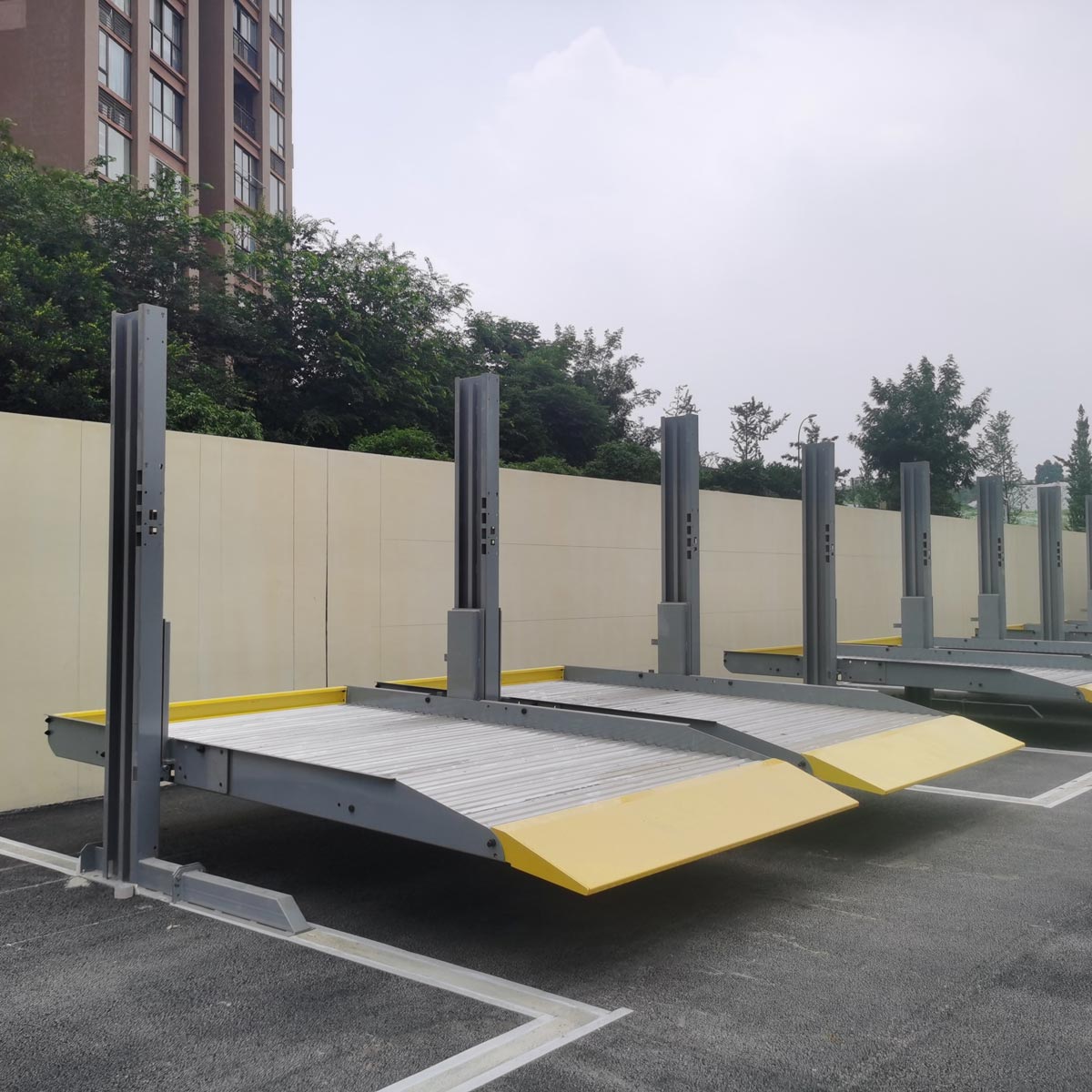 資中雙柱立體停車拆除