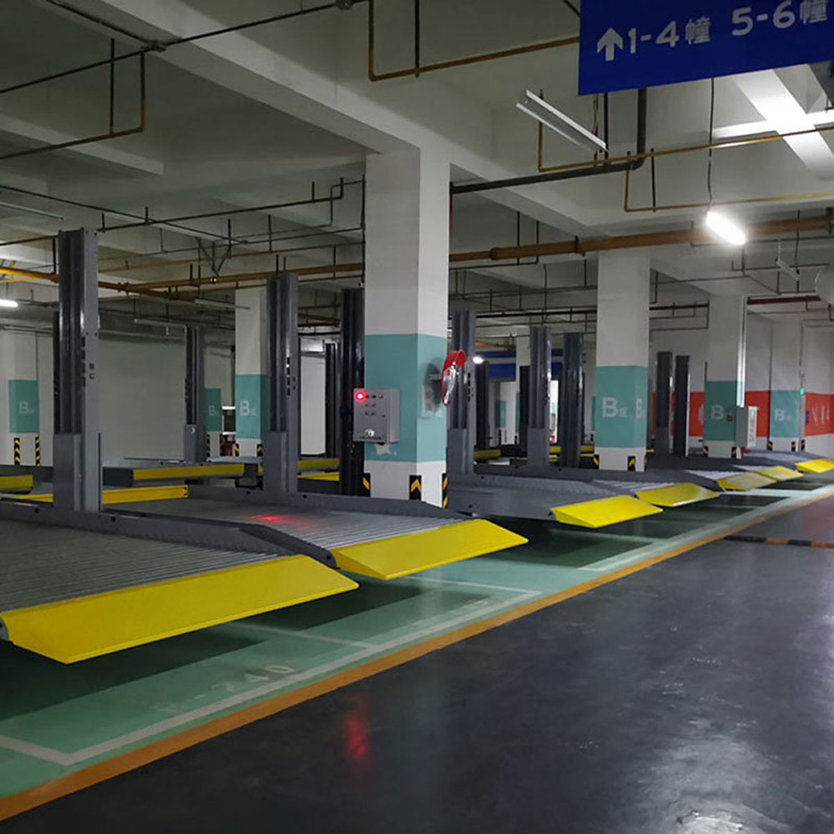瀘州四柱式機械停車過驗收
